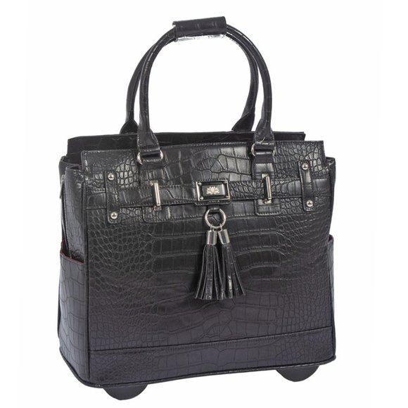 TIMELESS Rolling Laptop Bag Women, Rolling Briefcase Tote or Overnight Bag